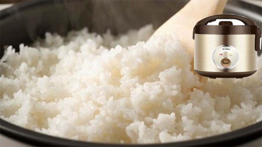 Nồi cơm điện Matika MTK-RC0911 với cơ chế hoạt động hiệu quả giúp cơm chín đều, thơm ngon hơn