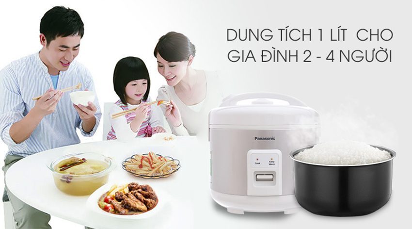 Nồi cơm điện Panasonic SR-MVN107LRA 1 lít - Hàng chính hãng