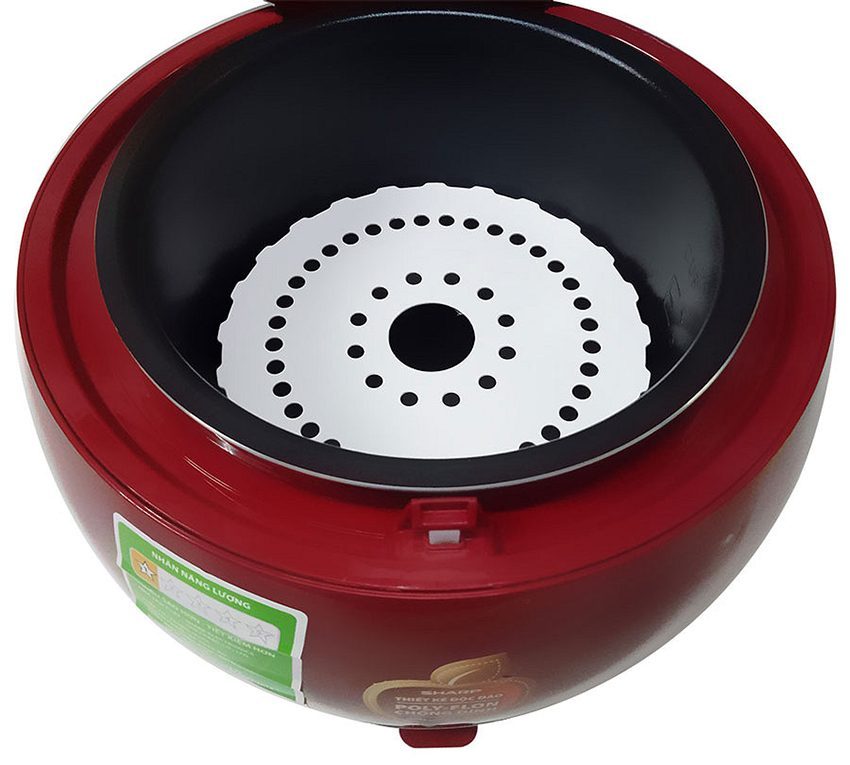 Thiết kế xửng hấp của nồi cơm điện Sharp KS-A08V-R