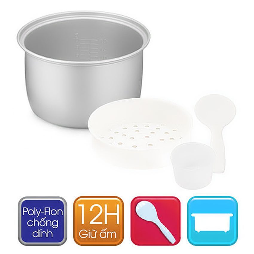 Nồi cơm điện Sharp KS-NR181STV - Hàng chính hãng