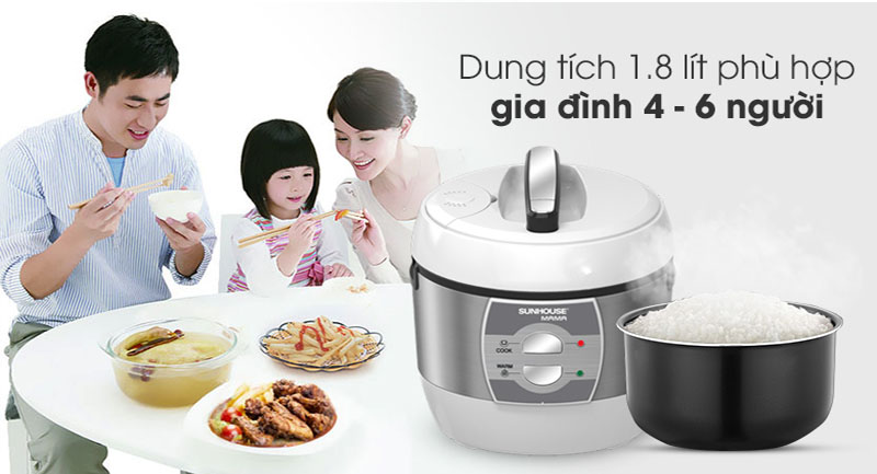 Nồi cơm điện Sunhouse MAMA SHD8628 - Hàng chính hãng