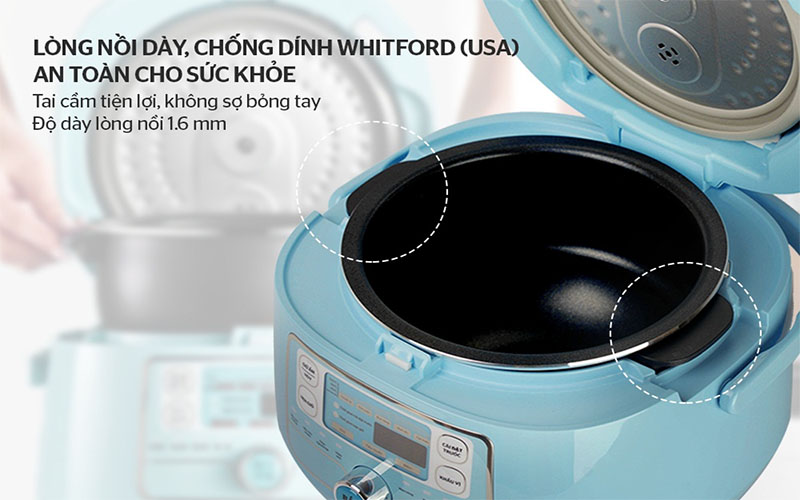 Thiết kế lòng nồi của Nồi cơm điện Sunhouse MAMA SHD8852B