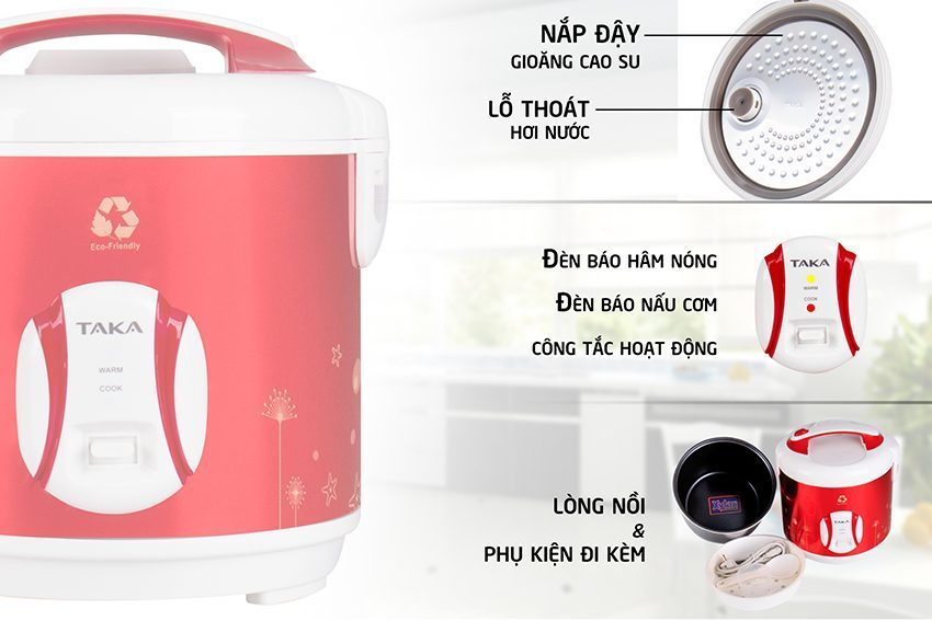 Nồi cơm điện Taka TK-RC22D1 - Hàng chính hãng