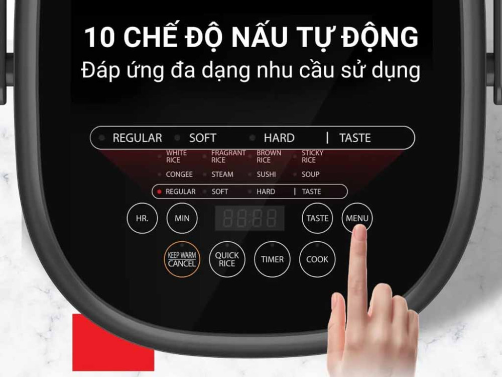 Nồi cơm điện tử Toshiba 1.8 lít RC-18DR4TVN(H) - Hàng chính hãng