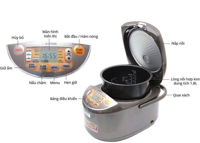 Nồi cơm điện Zojirushi NS-YSQ18 - Hàng chính hãng
