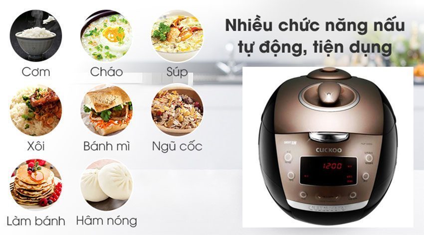 Nồi cơm điện cao tần Cuckoo CRP-HUF105SS - Hàng chính hãng