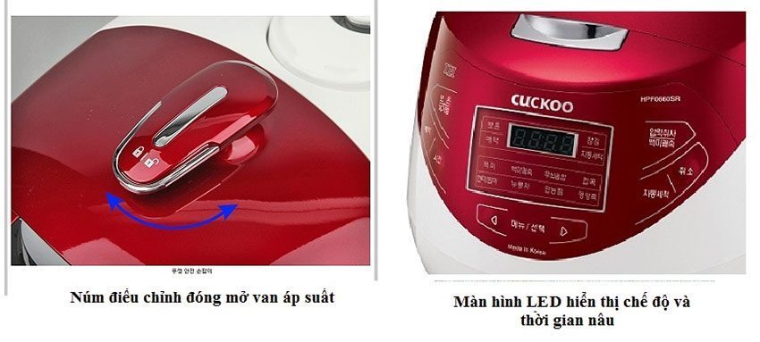 Nồi cơm điện cao tần Cuckoo CRP-HPF0660SR - Hàng chính hãng