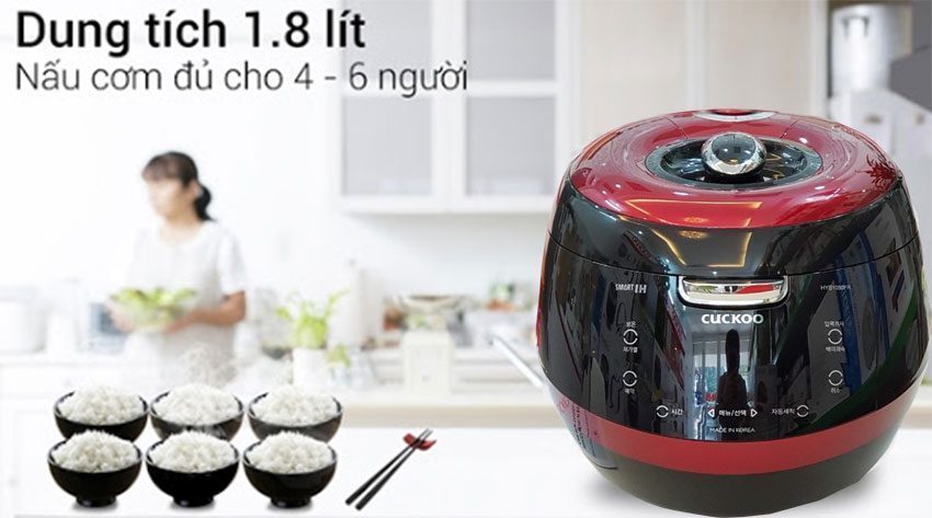 Dung tích của nồi cơm điện cao tần Cuckoo CRP-HYB1080FR