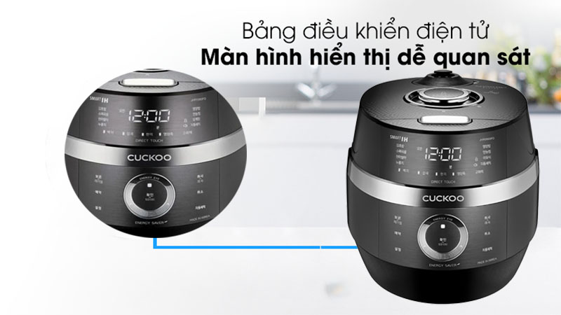 Bảng điều khiển của Nồi cơm điện cao tần Cuckoo CRP-JHR0660FD 