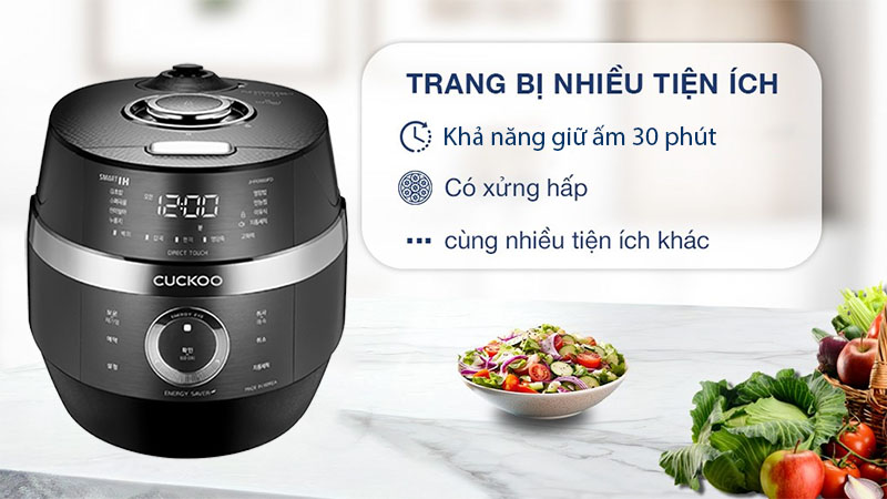 Tiện ích của Nồi cơm điện cao tần Cuckoo CRP-JHR0660FD 