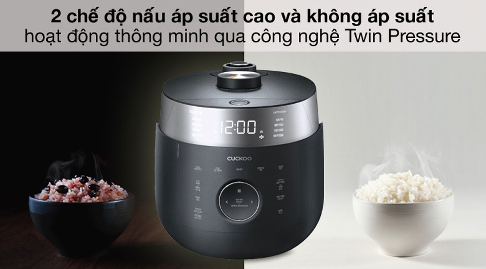 Nồi cơm áp suất cao tần Cuckoo CRP-LHTR1009F 1.8 lít - Hàng chính hãng
