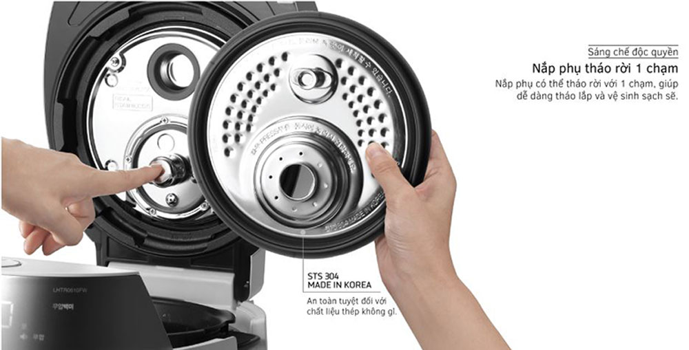 Nồi cơm áp suất cao tần Cuckoo CRP-LHTR1009F 1.8 lít - Hàng chính hãng