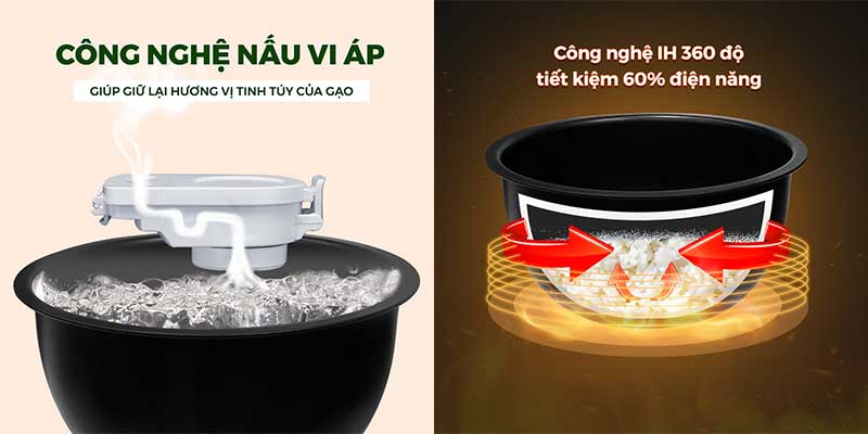 Nồi cơm điện cao tần Dreamer DKA-IRC118 - Hàng chính hãng