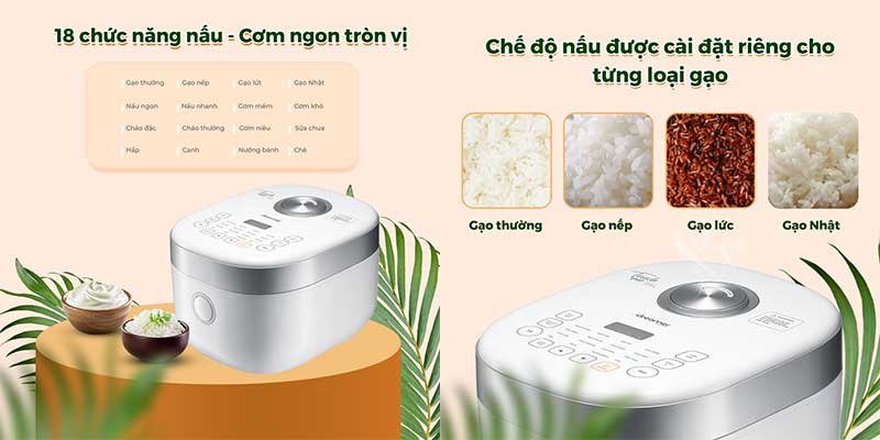 Nồi cơm điện cao tần Dreamer DKA-IRC118 - Hàng chính hãng