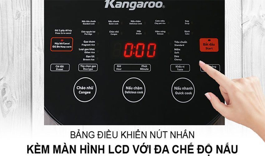 Nồi cơm điện cao tần Kangaroo KG599N - Hàng chính hãng