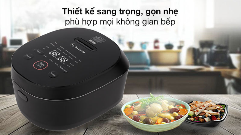 Thiết kế của Nồi cơm điện cao tần Malloca MRC-IH01E