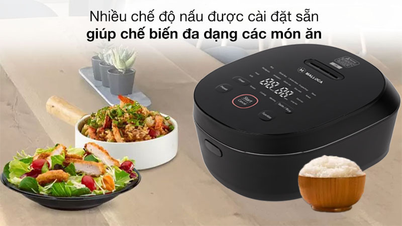 Chức năng của Nồi cơm điện cao tần Malloca MRC-IH01E