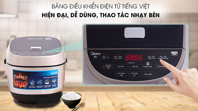 Nồi cơm điện cao tần Midea MB-HS5008 - Hàng chính hãng