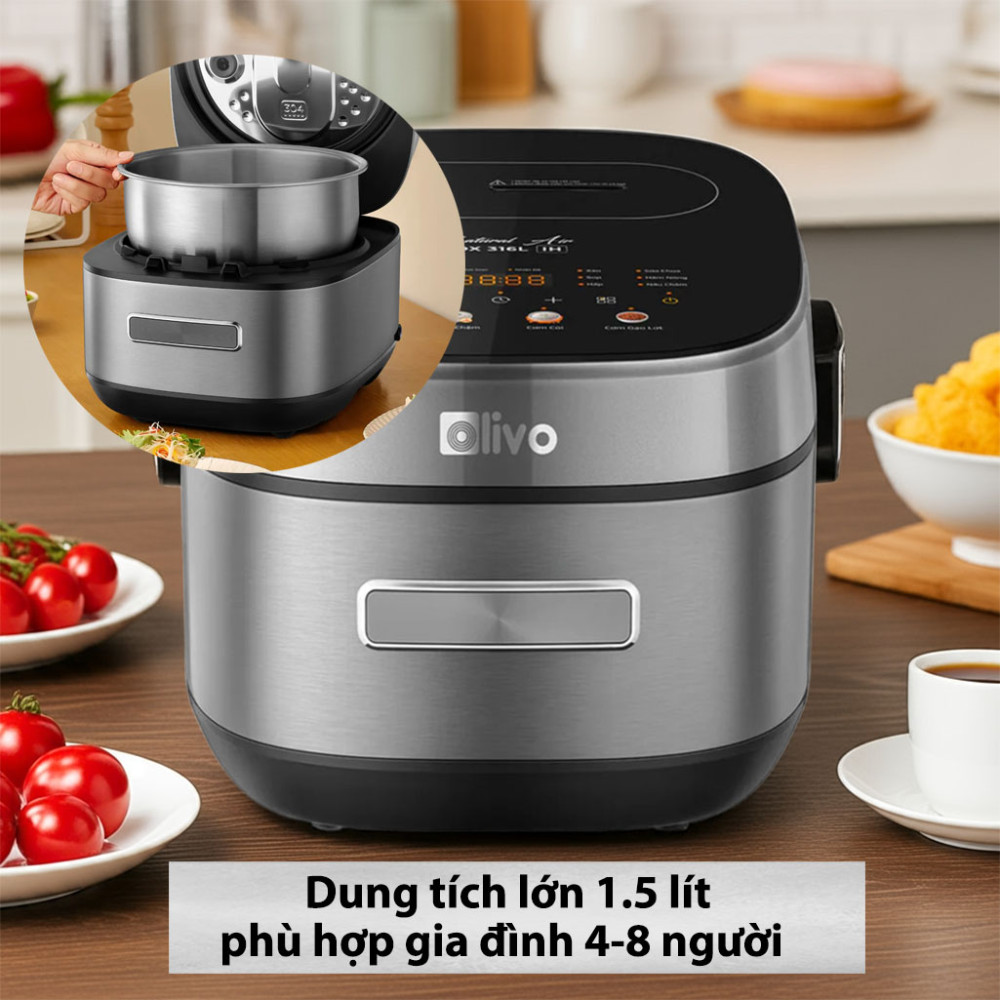 Nồi cơm điện cao tần Olivo RC900IH 1.5L  - Hàng chính hãng