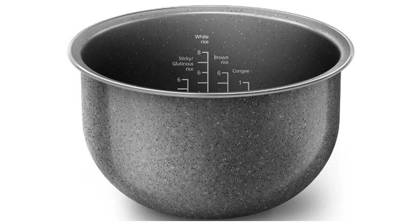 Lòng nồi cấu tạo từ hợp kim nhôm được phủ Maifanshi 8 lớp dày dặn