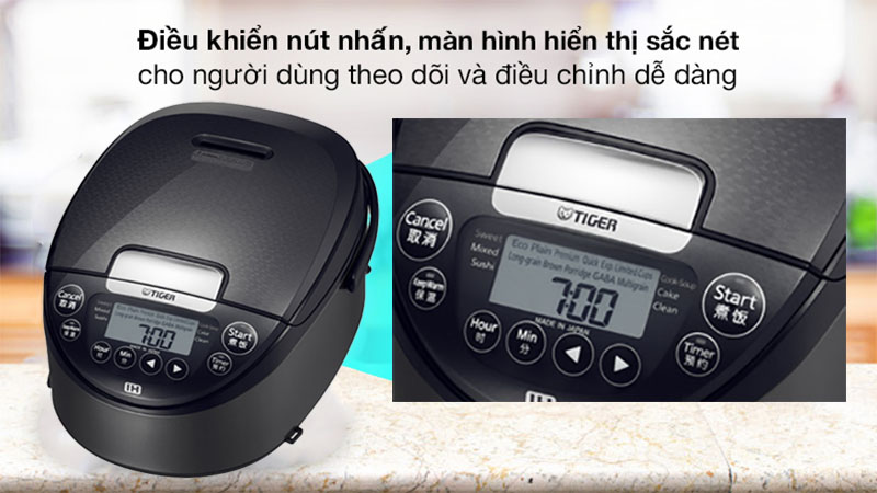 Nồi cơm điện cao tần Tiger JPW-G10W - Hàng chính hãng