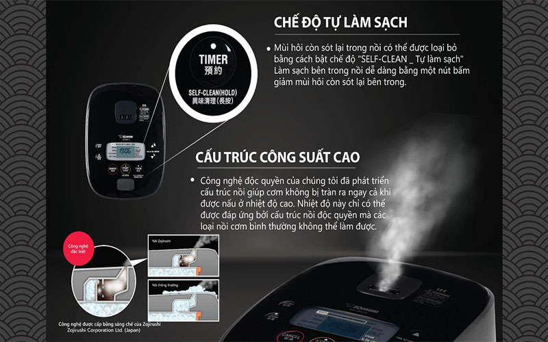 Nồi cơm điện cao tần Zojirushi NW-QAQ10-BA - Hàng chính hãng