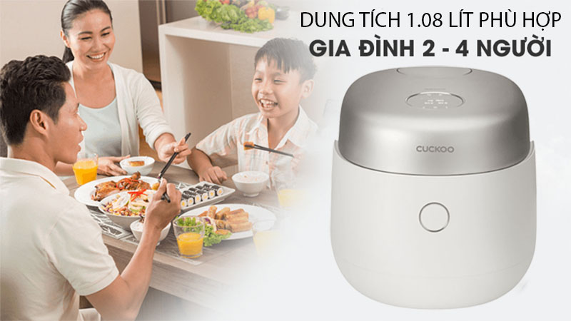 Nồi cơm điện cao tần áp suất kép Cuckoo CRP-NHTR0610FGW/FB/FP - Hàng chính hãng