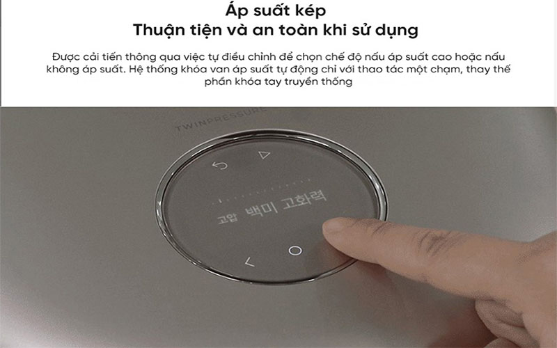 Công nghệ nấu áp suất kép của Nồi cơm điện cao tần áp suất kép Cuckoo CRP-NHTR1010FGW/FB/FP