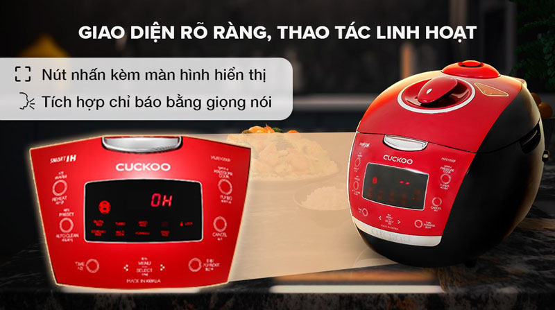 Nồi cơm điện cao tần Cuckoo CRP-HUS1000F - Hàng chính hãng