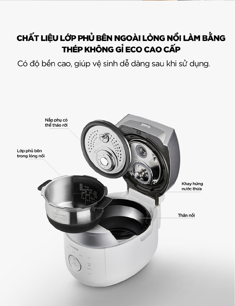 Nồi cơm điện Cao tần Cuckoo CRP-LHTR0609F - Hàng chính hãng