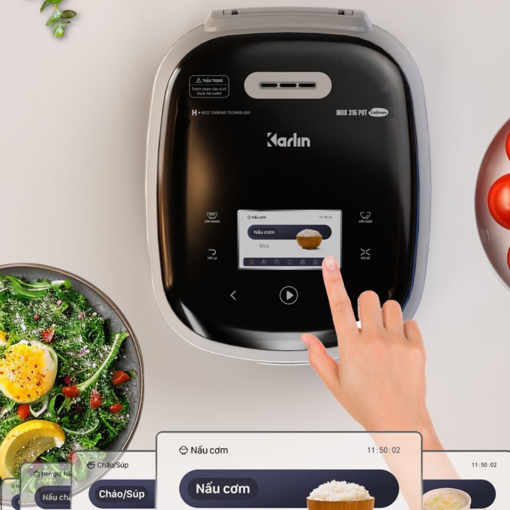 Nồi cơm điện cao tần Karlin IH4000 PRO - Hàng chính hãng
