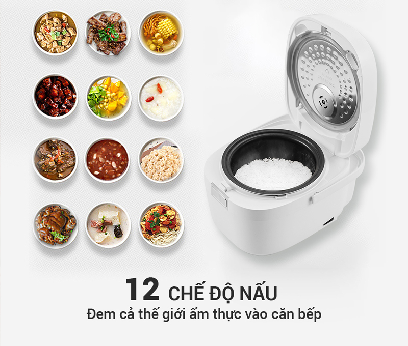Nồi có 12 chương trình cài đặt sẵn