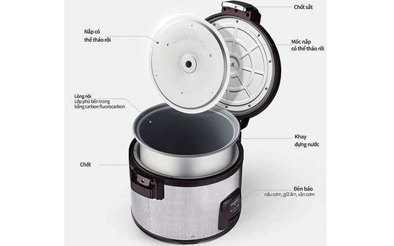 Nồi cơm điện công nghiệp Cuckoo CR-3031V - Hàng chính hãng