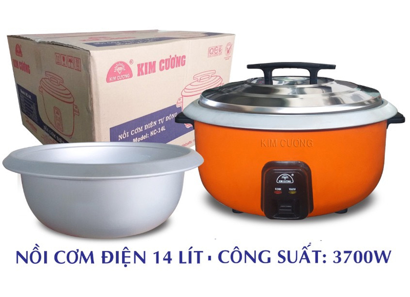 Nồi cơm điện công nghiệp Kim Cương KC-14L - Hàng chính hãng