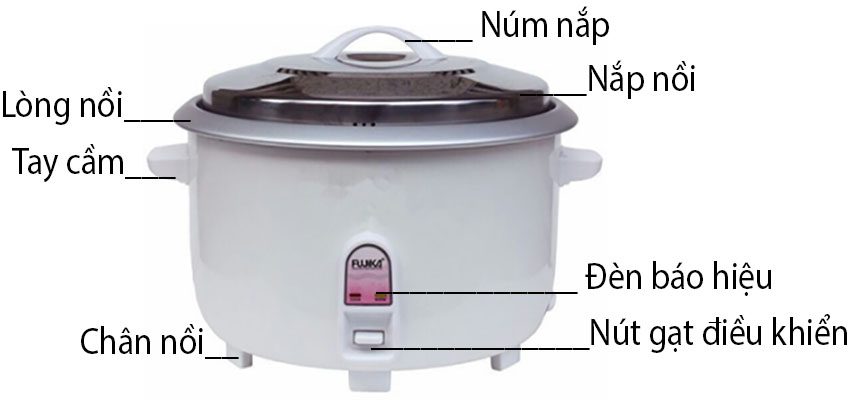 Nồi cơm điện công nghiệp nắp rời Fujika FJ-C3 - Hàng chính hãng