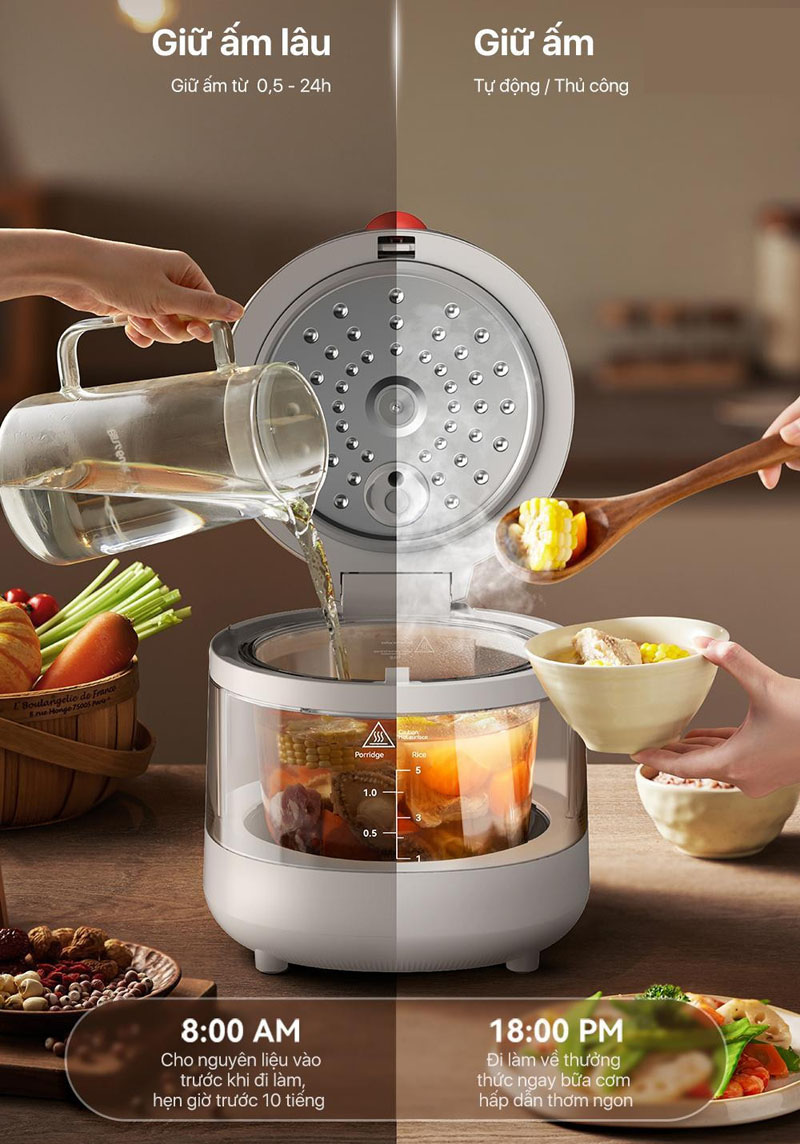 Nồi cơm điện Deerma FB15W - Hàng chính hãng