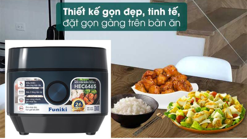 Thiết kế nhỏ gọn, màu xanh dương tô điểm không gian bếp