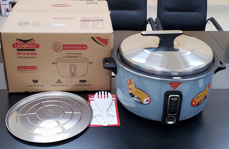 Nồi cơm điện nắp rời Ladomax HA-71100 (10 lít) - Hàng chính hãng