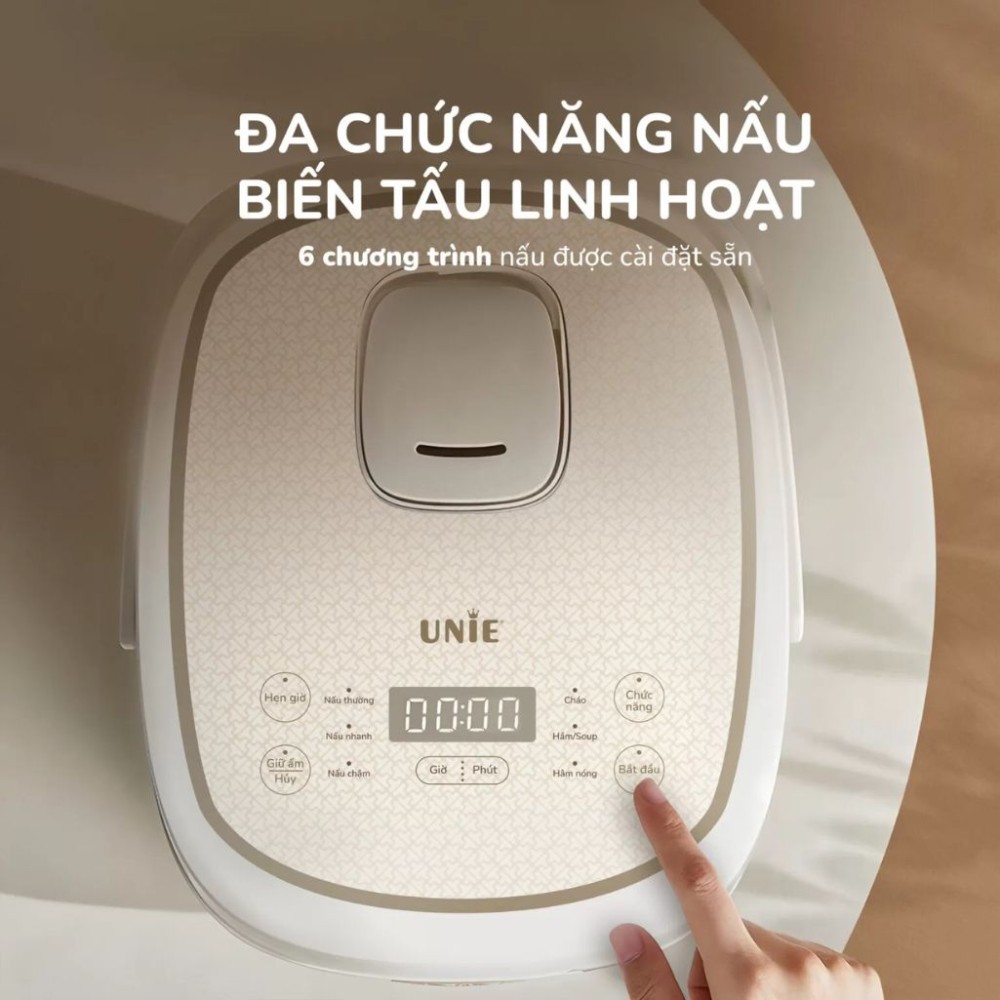 Đa dạng chế độ nấu được cài đặt sẵn, tiện lợi cho việc nấu ăn