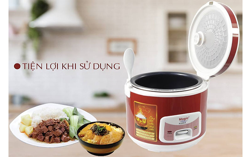 Nồi cơm điện lòng niêu Magic Korea A-87 - Hàng chính hãng