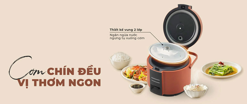 Nồi cơm điện nắp gài 1.8L Nagakawa NAG0143 - Hàng chính hãng