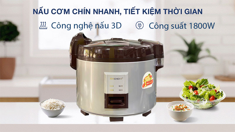 Nồi cơm điện nắp gài Apechome APH-160Y - Hàng chính hãng
