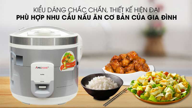 Nồi cơm điện nắp gài Apechome APH-RC18Y - Hàng chính hãng