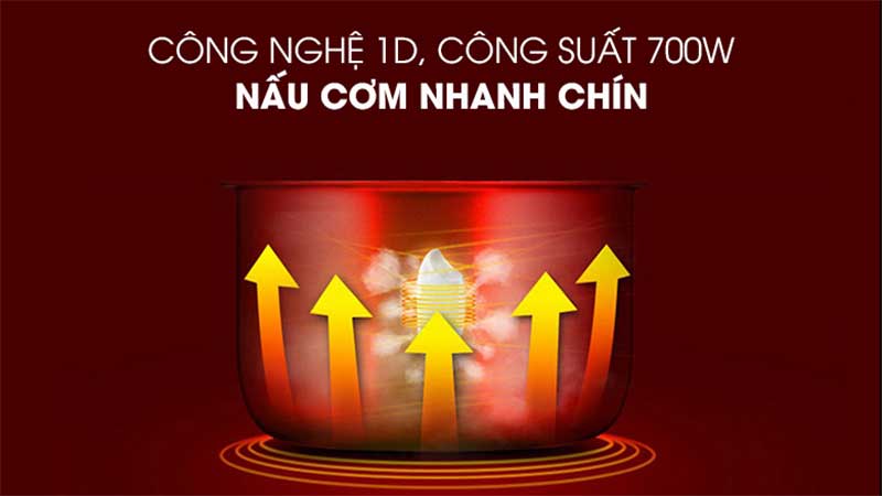 Nồi cơm điện nắp gài Apechome APH-RC18Y - Hàng chính hãng