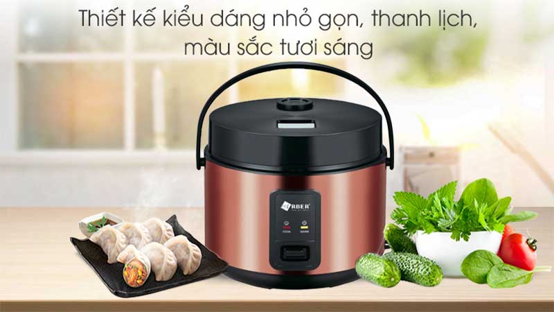 Nồi cơm điện nắp gài Arber NCD1.8LGOLD - Hàng chính hãng
