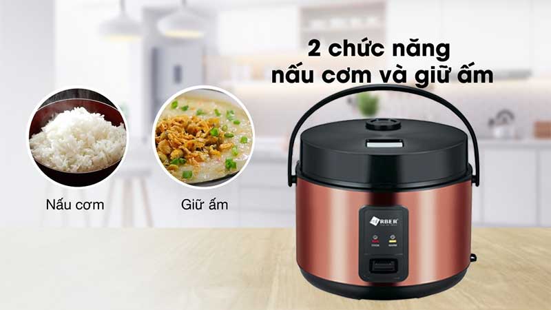 Nồi cơm điện nắp gài Arber NCD1.8LGOLD - Hàng chính hãng