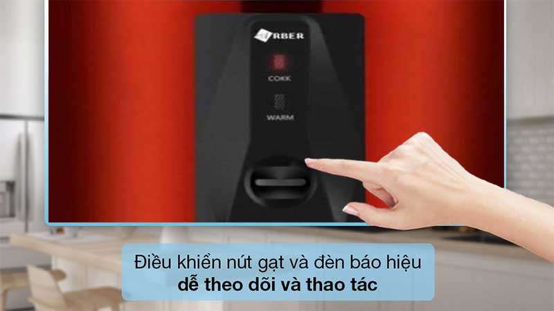 Nồi cơm điện nắp gài Arber NCD1.8LRED - Hàng chính hãng