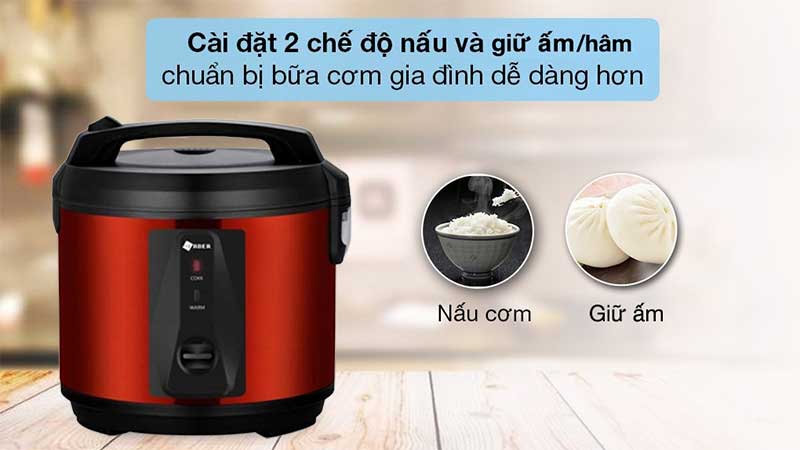 Nồi cơm điện nắp gài Arber NCD1.8LRED - Hàng chính hãng