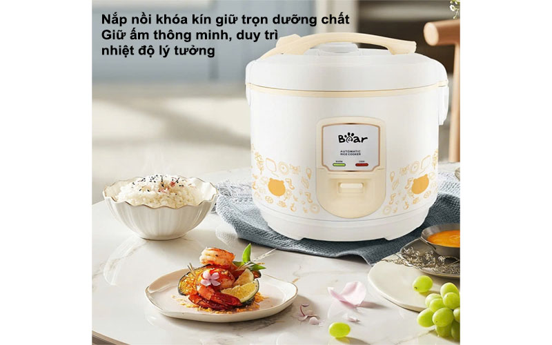 Nồi cơm điện nắp gài Bear SB-NC30C - Hàng chính hãng