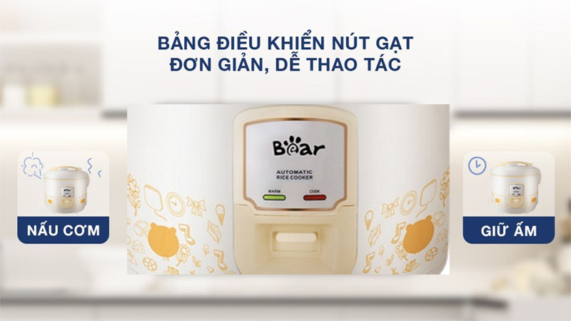 Nồi cơm điện nắp gài Bear SB-NC50C - Hàng chính hãng